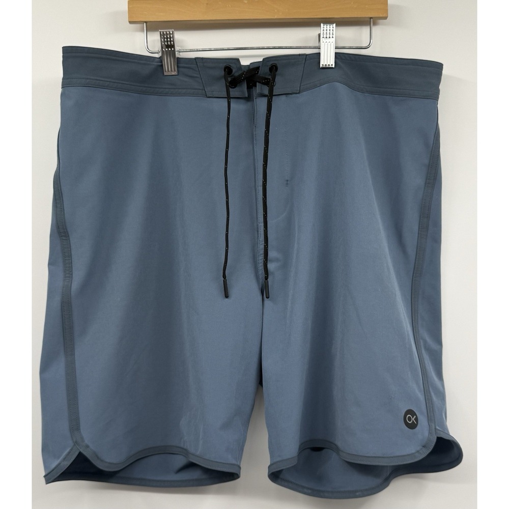 Outerknown All Time Scallop Boardshorts Surf Swim Trunks Stretch SZ 33 Pockets